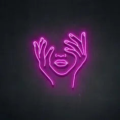 Glow Your Life With Pink Neon sign