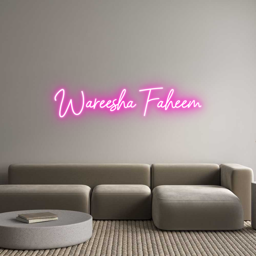 oNeonCrafts Custom Neon: Wareesha Faheem