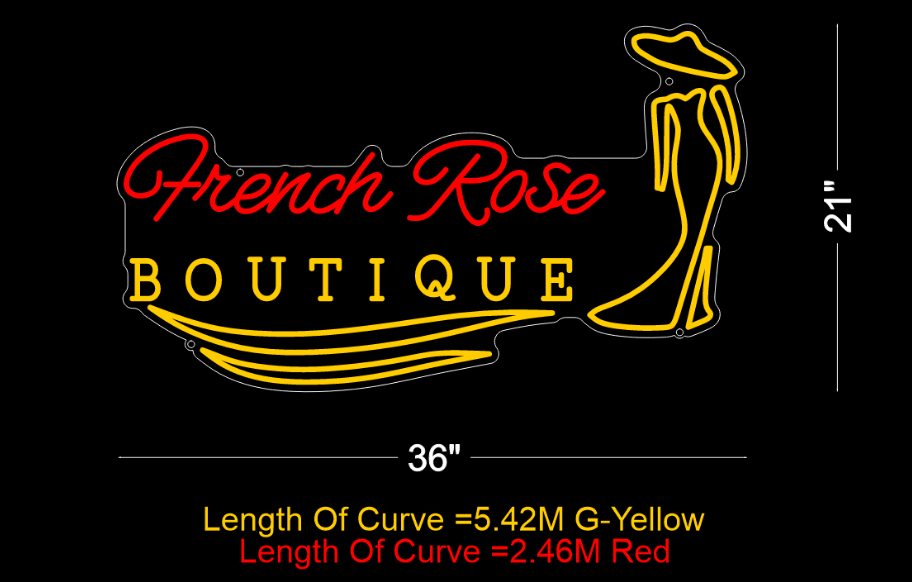 1x Custom Neon Sign for Frenchy