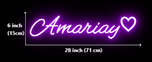 Custom Neon for Unique Amariay