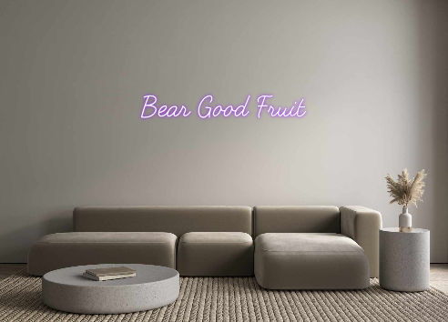 oNeonCrafts Custom Neon: Bear Good Fruit