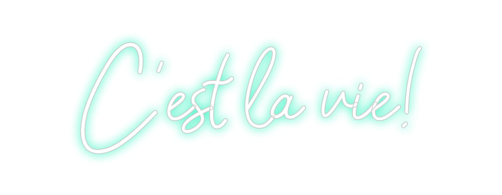 oNeonCrafts Custom Neon: C'est la vie!