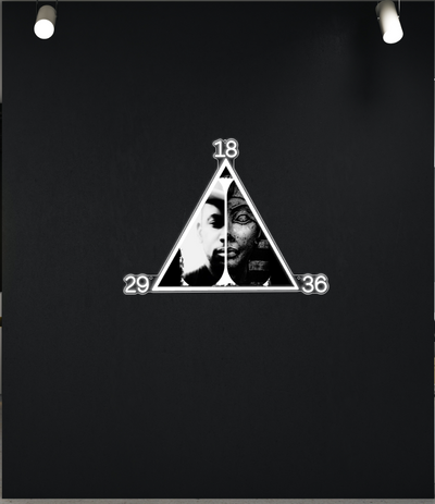 Custom Pyramid UV Printed Neon Sign for Sammie Taylor