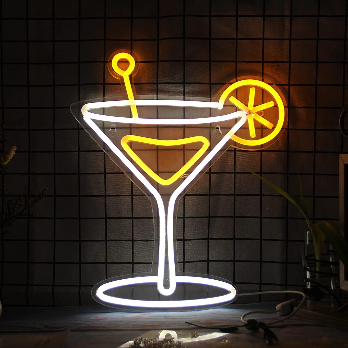 Cocktail Glass Led Neon Sign