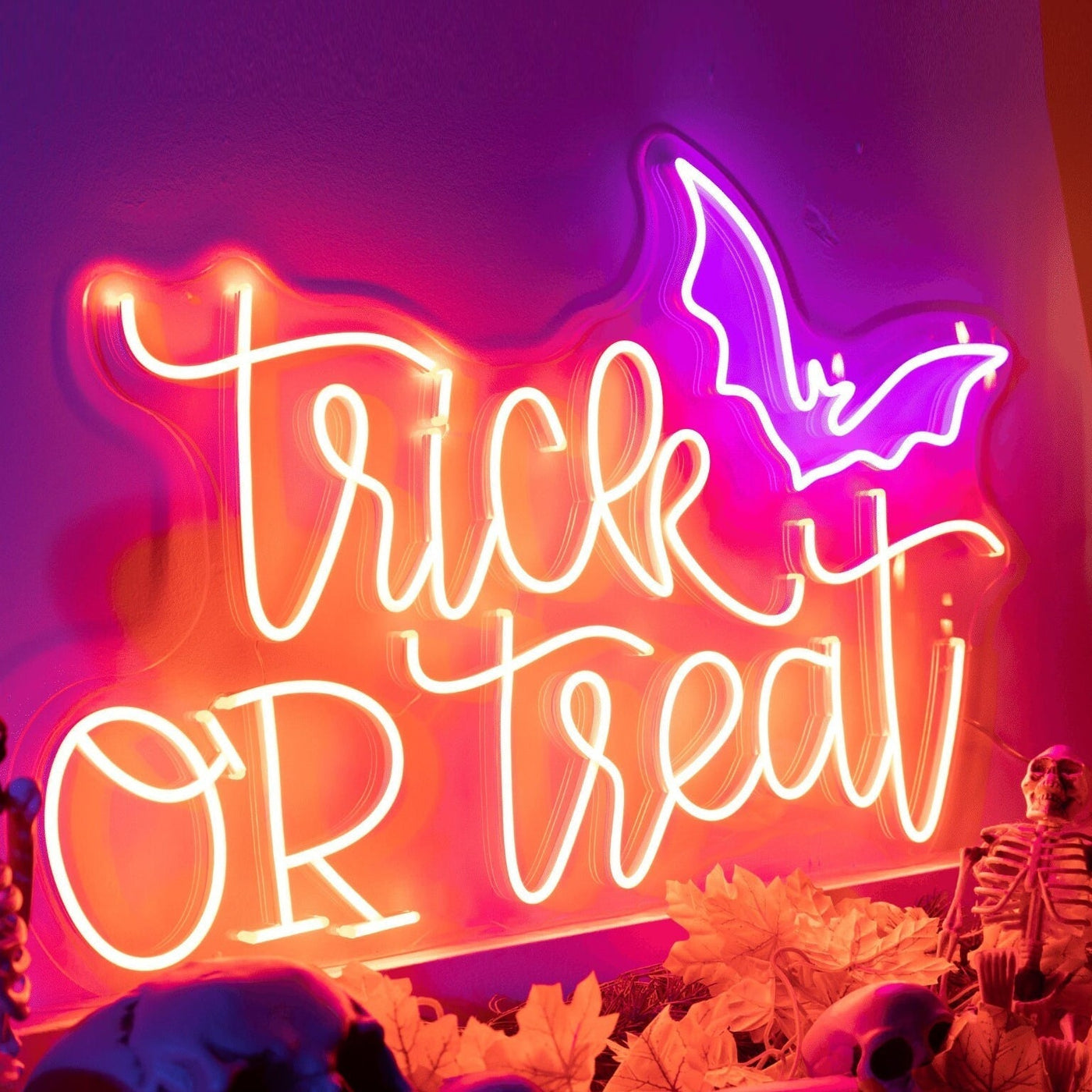 Trick or Treat neon sign